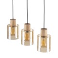 Lampa wisząca ORSON gwint E27 moc 15W styl nowoczesny szklany klosz | czarny 4568 TK lighting