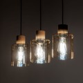 Lampa wisząca ORSON gwint E27 moc 15W styl nowoczesny szklany klosz | czarny 4568 TK lighting