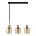 Lampa wisząca ORSON gwint E27 moc 15W styl nowoczesny szklany klosz | czarny 4568 TK lighting
