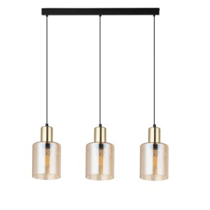 Lampa wisząca zwisy na czarnej listwie szklane klosze SIERRA 6666 TK Lighting