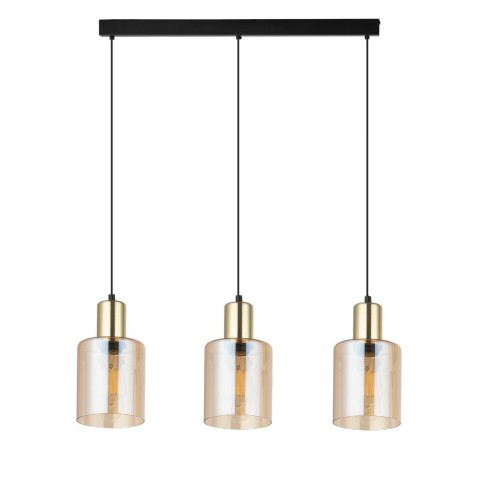 Lampa wisząca zwisy na czarnej listwie szklane klosze SIERRA 6666 TK Lighting