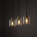 Lampa wisząca zwisy na czarnej listwie szklane klosze SIERRA 6666 TK Lighting