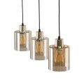 Lampa wisząca zwisy na czarnej listwie szklane klosze SIERRA 6666 TK Lighting