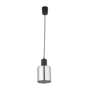 Lampa wisząca SIERRA gwint E27 moc 15W styl nowoczesny szklany klosz | czarny 6653 TK lighting