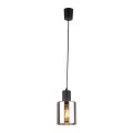 Lampa wisząca SIERRA gwint E27 moc 15W styl nowoczesny szklany klosz | czarny 6653 TK lighting