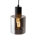 Lampa wisząca SIERRA gwint E27 moc 15W styl nowoczesny szklany klosz | czarny 6653 TK lighting