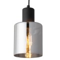 Lampa wisząca SIERRA gwint E27 moc 15W styl nowoczesny szklany klosz | czarny 6653 TK lighting