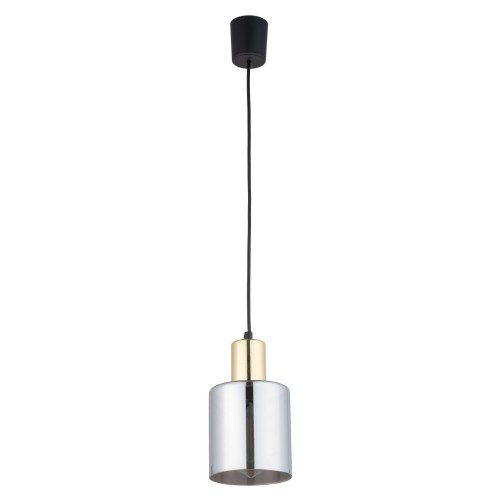 Lampa wisząca SIERRA szklany klosz złote elementy nad stolik kawowy 6661 TK