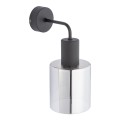 Kinkiet SIERRA gwint E27 moc 15W styl nowoczesny szklany klosz | czarny 6652 TK lighting