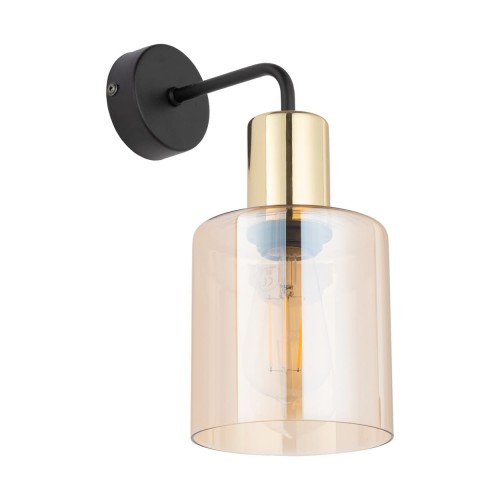 Kinkiet ścienny SIERRA złote dodatki na E27 szklany klosz 6664 TK Lighting