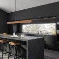 Lampa drewniana wisząca TEO LED 36W nad wyspę kuchenną 1449 TK Lighting