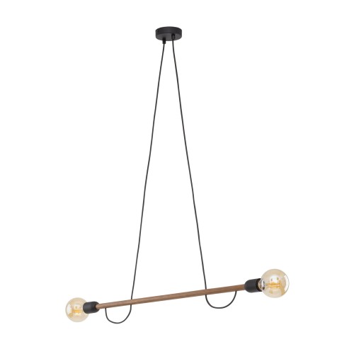 Lampa wisząca na E27 HELIX WOOD ORZECH 4948 TK Lighting