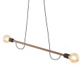 Lampa wisząca na E27 HELIX WOOD ORZECH 4948 TK Lighting
