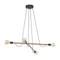 Lampa wisząca na E27 max 15W HELIX WOOD ORZECH 4949 TK Lighting