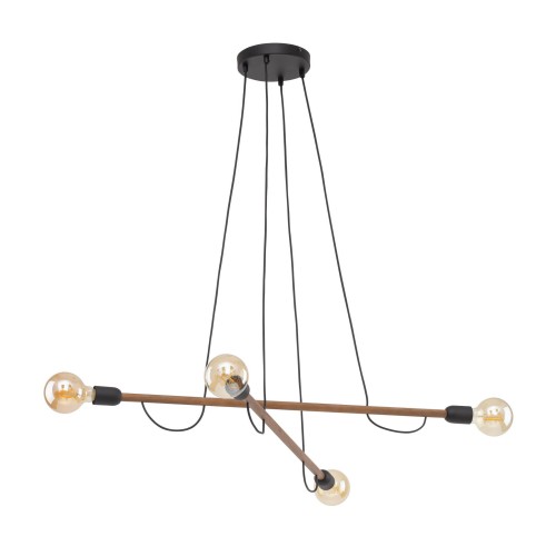 Lampa wisząca na E27 max 15W HELIX WOOD ORZECH 4949 TK Lighting