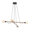 Lampa wisząca na E27 max 15W HELIX WOOD ORZECH 4949 TK Lighting