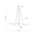 Lampa wisząca na E27 max 15W HELIX WOOD ORZECH 4949 TK Lighting