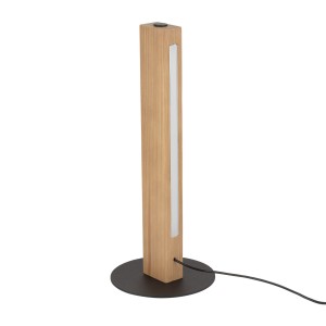 Lampka nocna drewno LED 36W barwa ciepła TEO do sypialni 1412 TK Lighting