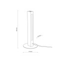 Lampka nocna drewno LED 36W barwa ciepła TEO do sypialni 1412 TK Lighting