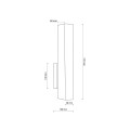 Kinkiet z jasnego drewna 36W LED 31cm do korytarza 6618 TK Lighting