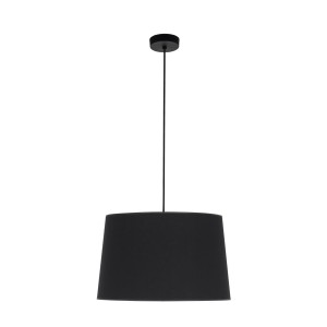 Lampa wisząca MAJA gwint E27 moc 15W styl nowoczesny klosz tkanina | czarny 1885 TK lighting
