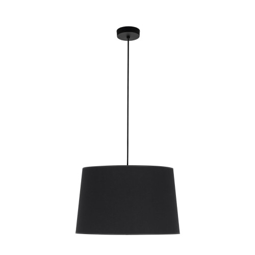Lampa wisząca MAJA gwint E27 moc 15W styl nowoczesny klosz tkanina | czarny 1885 TK lighting