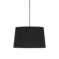 Lampa wisząca MAJA gwint E27 moc 15W styl nowoczesny klosz tkanina | czarny 1885 TK lighting