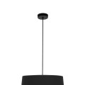 Lampa wisząca MAJA gwint E27 moc 15W styl nowoczesny klosz tkanina | czarny 1885 TK lighting