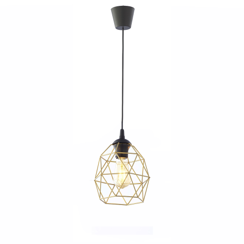 Lampa wisząca klosz klatka GALAXY BLACK/GOLD kolor złoty 3456 TK Lighting