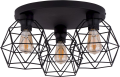 Lampa sufitowa klosz klatka czarny 3xE27 GALAXY BLACK 3189 TK Lighting