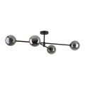 Lampa sufitowa SARIUS szklane grafitowe klosze 4 PŁ 6235 TK Lighting