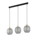 Lampa wisząca OMEGA szklane klosze na E27 czarny przewody 4574 TK Lighting