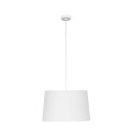 Lampa wisząca MAJA gwint E27 moc 15W styl nowoczesny klosz tkanina | biały 1883 TK lighting
