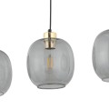 Lampa wisząca OMEGA szklane klosze na E27 czarny przewody 4574 TK Lighting
