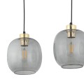 Lampa wisząca OMEGA szklane klosze na E27 czarny przewody 4574 TK Lighting