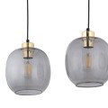 Lampa wisząca OMEGA szklane klosze na E27 czarny przewody 4574 TK Lighting