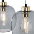 Lampa wisząca OMEGA szklane klosze na E27 czarny przewody 4574 TK Lighting