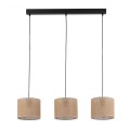 Lampa wisząca JUTA kolor Czarny beżowe klosze 4597 TK Lighting