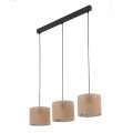 Lampa wisząca JUTA kolor Czarny beżowe klosze 4597 TK Lighting