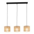 Lampa wisząca JUTA kolor Czarny beżowe klosze 4597 TK Lighting