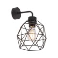 Kinkiet ścienny GALAXY kolor Czarny klatkowy klosz 4560 TK Lighting