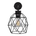 Kinkiet ścienny GALAXY kolor Czarny klatkowy klosz 4560 TK Lighting