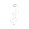 Lampa reflektor na szynę TRACER 1 obwodowy Czarny / złoty 4920 TK Lighting