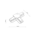 Łącznik T TRACER 1 obwodowy Czarny 3519 TK Lighting