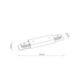 TRACER WHITE ŁĄCZNIK PROSTY Z PODŁĄCZENIEM ZASILAJĄCYM 4530 TK Lighting