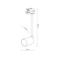 Lampa reflektor na szynę TRACER 3 obwodowy Biały 4930 TK Lighting