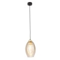 Lampa wisząca SEBO szkloany klosz kolor Czarny / złoty 4633 TK Lighting
