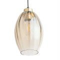 Lampa wisząca SEBO szkloany klosz kolor Czarny / złoty 4633 TK Lighting
