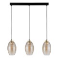 Lampa wisząca SEBO gwint E27 moc 15W styl  szklany klosz | czarny 4635 TK lighting