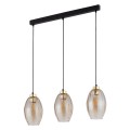 Lampa wisząca SEBO gwint E27 moc 15W styl  szklany klosz | czarny 4635 TK lighting